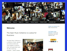 Tablet Screenshot of openmusiccollective.org